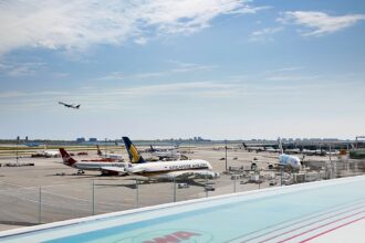 A worthwhile airport hotel for a layover with a view of the runway