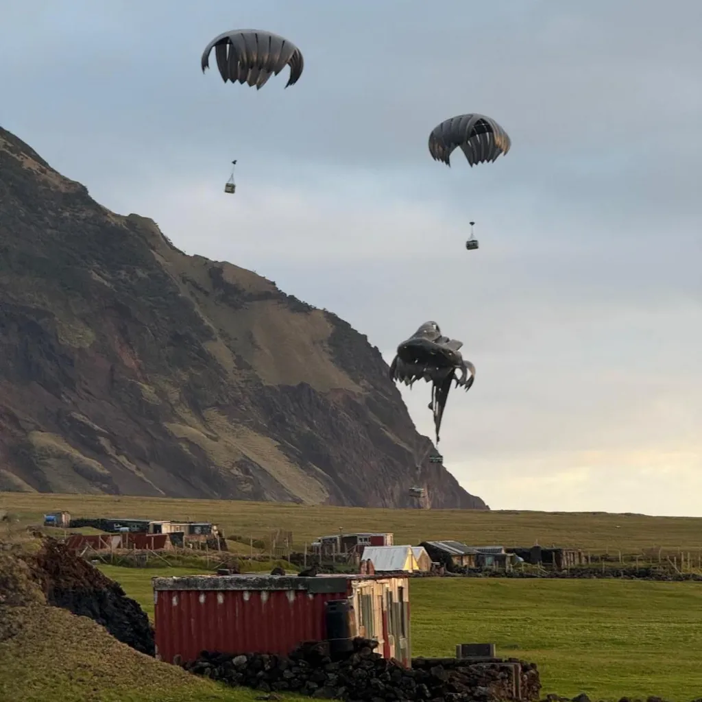 Army parachutes onto remote island to rescue British national suspected of having hantavirus