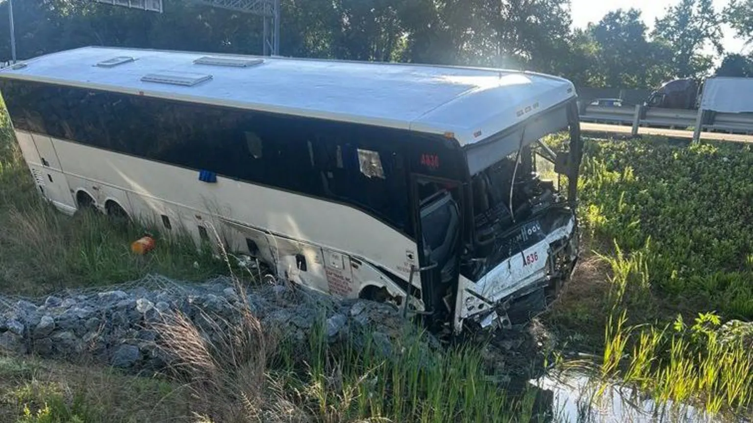 Bus crashes into six cars in Virginia, killing five and injuring dozens
