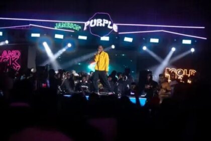gold block purple night