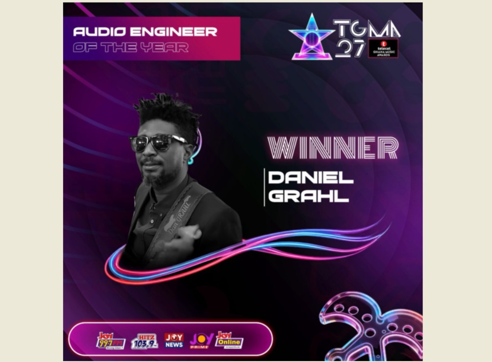 Daniel Goulart wins Audio Engineer of the Year at the 27th TGMA