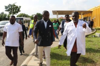 Ebola: Health Minister Akandoh assesses testing procedures at airports