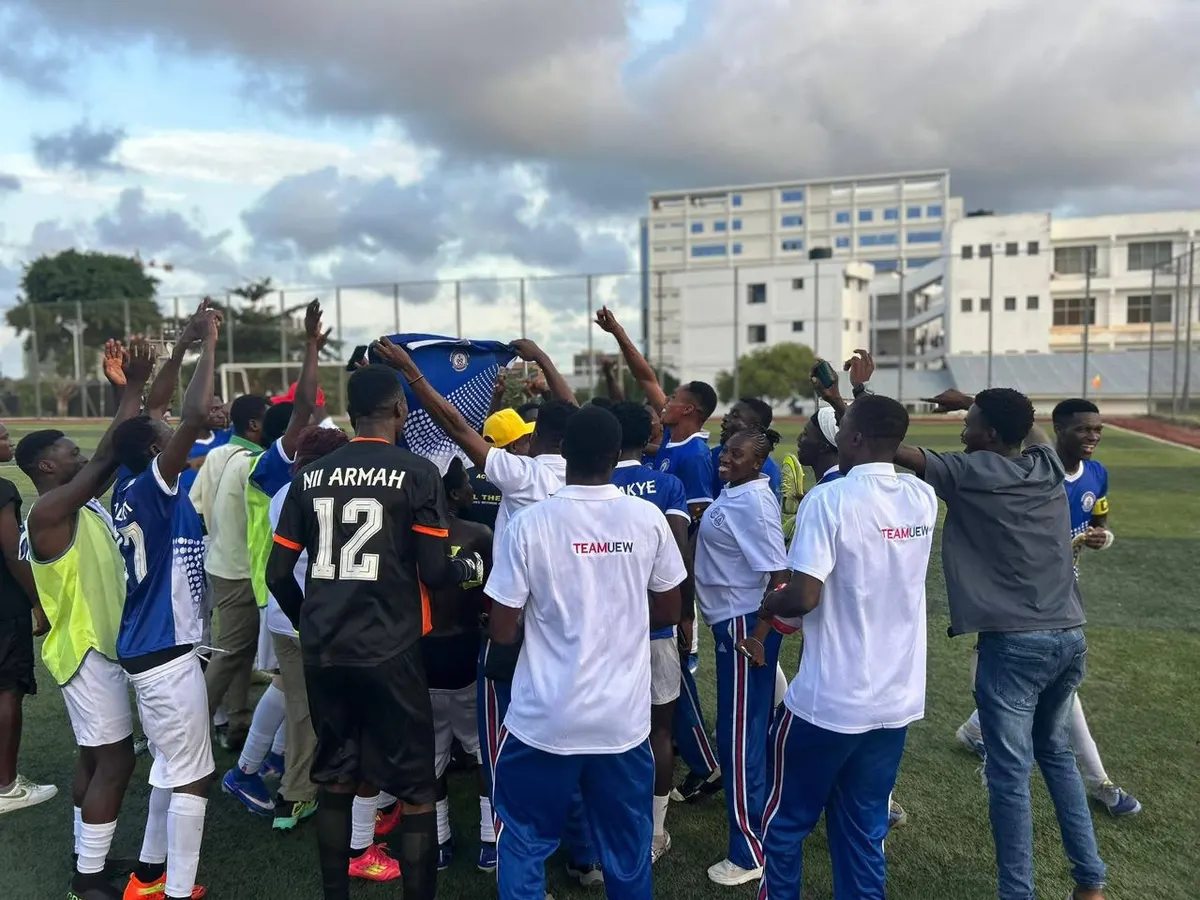 Former champions UEW defeat UCC to win 9th soccer title at Peeva Mini GUSA Games