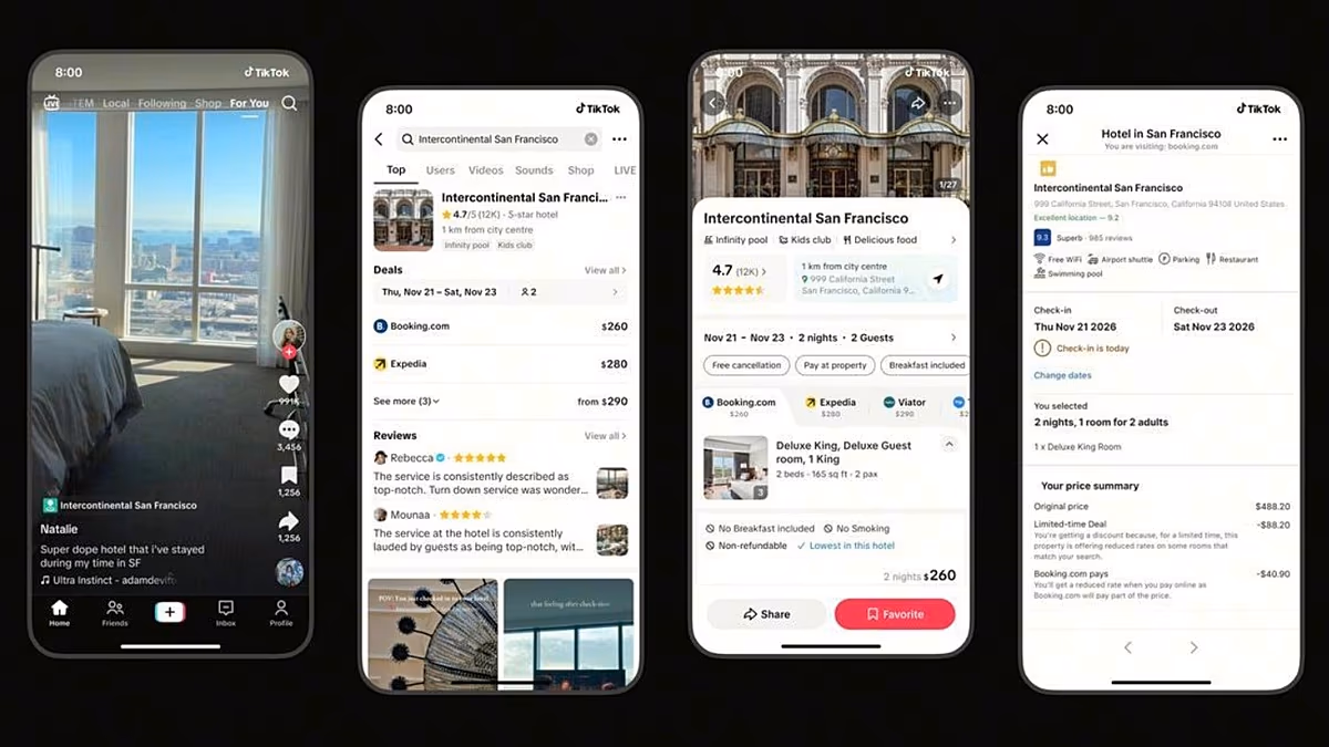 From dancing to destinations: TikTok Go lets U.S. users book travel experiences within the app