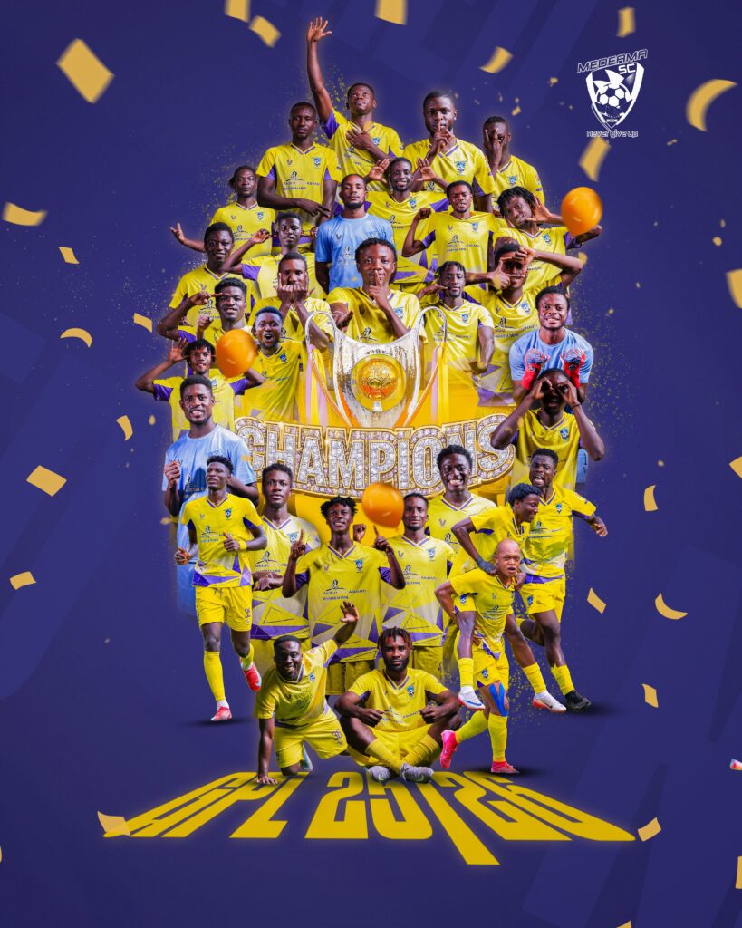 GPL 2025/26: Medeama SC Hammerheart of Lions wins title