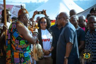 Mahama cuts lawns for Asesewa's 24-hour economic market