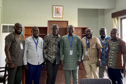 Mr. Ebo White pays a courtesy visit to the National Theater Executive Director