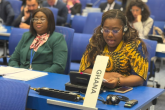 Nana Oye Bampoe Addo presents Ghana's anti-corruption efforts at the United Nations Convention in Vienna