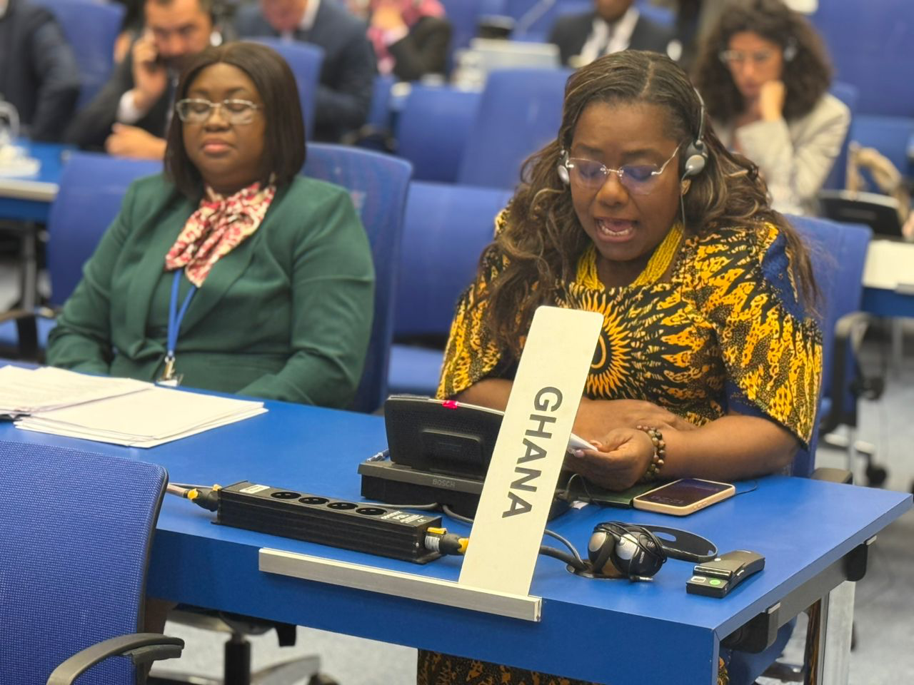 Nana Oye Bampoe Addo presents Ghana's anti-corruption efforts at the United Nations Convention in Vienna
