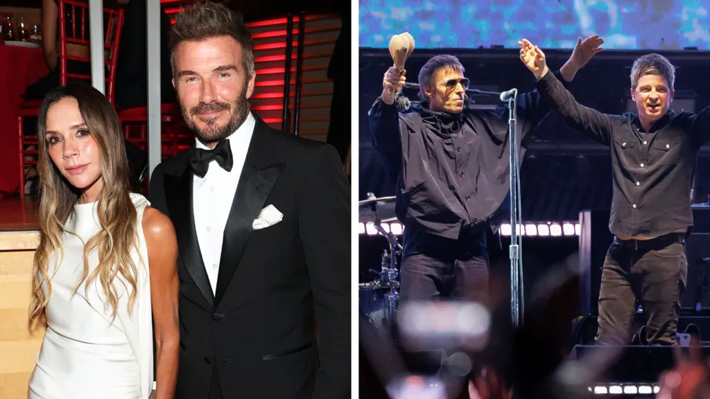 Oasis appears on rich list for the first time, making Beckhams billionaires