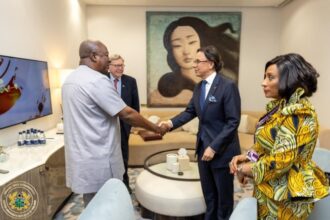President Mahama arrives in London for royal audience with King Charles III