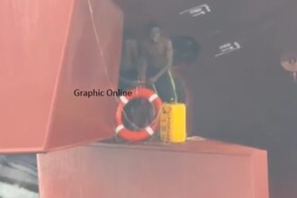 7 Ghanaian stowaways hiding in rudder trunk of Belgian Oil Tanker arrested off the coast of Tema
