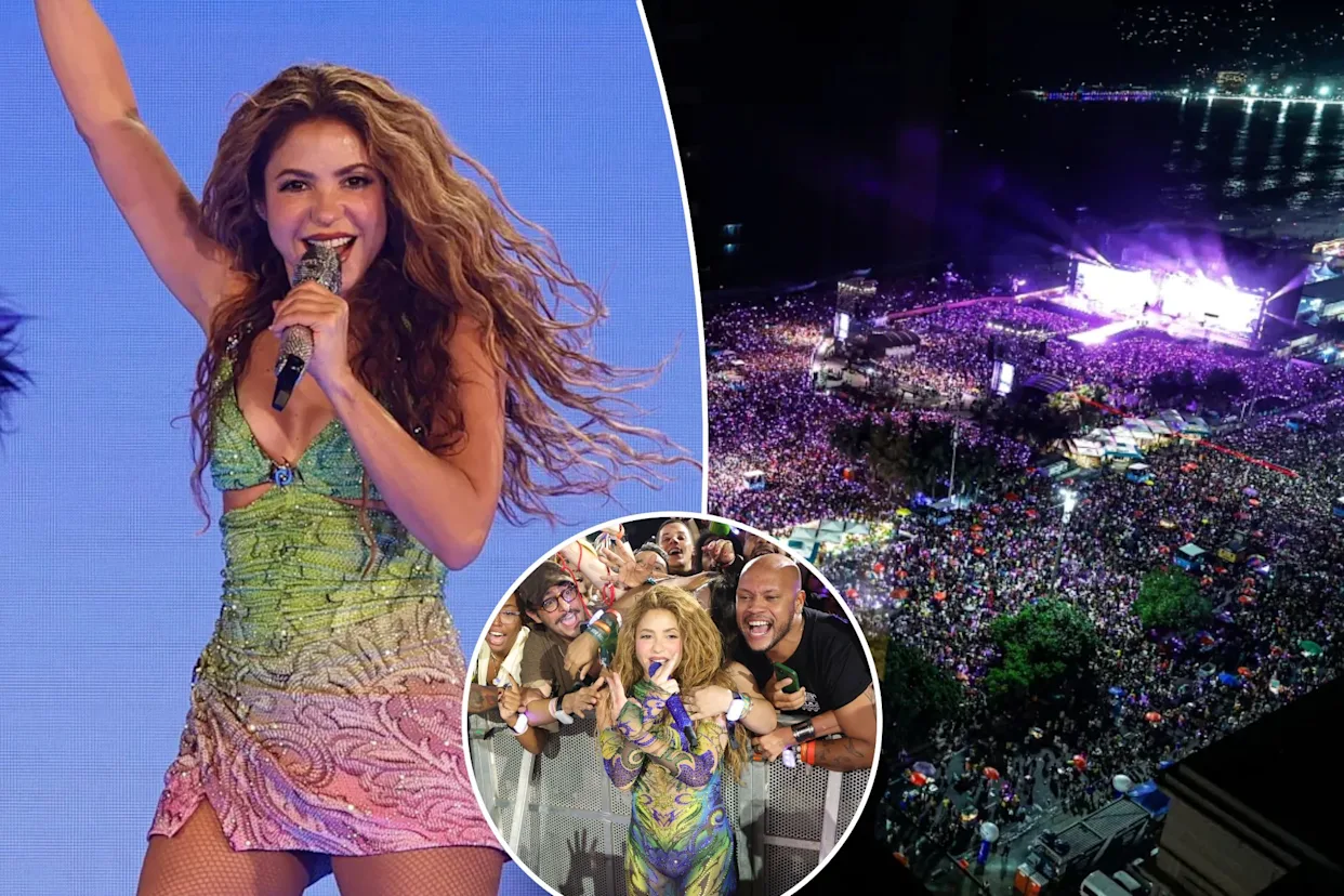 Shakira thrills 2 million crowd with free concert on Brazil's Copacabana Beach