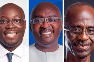 The 2028 poll shows Ato Forson leading Bawumia by 18 points. Asiedu Nketiah leads with 12 points