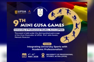 UPSA will hold the 9th Mini GUSA Games from May 5th
