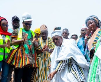 Speaker Bagbin cuts sod for Wa Naa Palace Meeting Hall