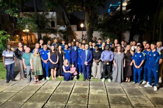 Como 1907 players welcomed at the Italian Ambassador's residence in Ghana