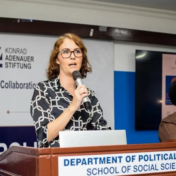Ms. Anna Lena Sabroso Wasserfall, Country Director of Kas Ghana, Konrad Adenauer Foundation