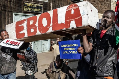 Kenyan police fire tear gas during protests against US plans for Ebola isolation center