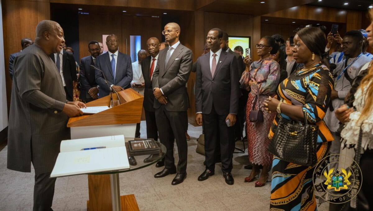 Mahama touts Ghana's economic recovery at London Stock Exchange