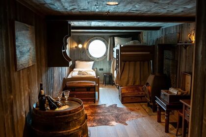 Travel back in time to the days of great Arctic exploration by staying in a 19th century-style cabin